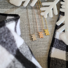 Load image into Gallery viewer, Gingerbread Mouse with Bow Necklace