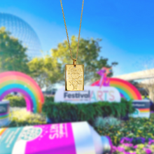 Load image into Gallery viewer, Around the World Park Map Necklace