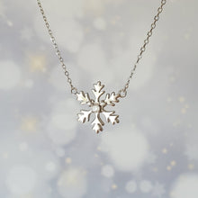 Load image into Gallery viewer, Crystal Snowflake Necklace
