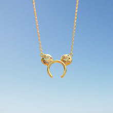 Load image into Gallery viewer, Gold fireworks necklace 
