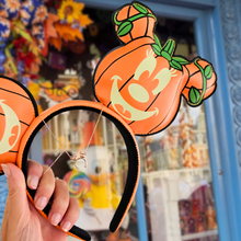 Load image into Gallery viewer, Pumpkin Ear Headband Necklace
