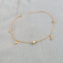 Load image into Gallery viewer, Thingamabobs Interchangeable Bracelet / Anklet with opals
