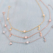 Load image into Gallery viewer, Thingamabobs Interchangeable Bracelet / Anklet with opals
