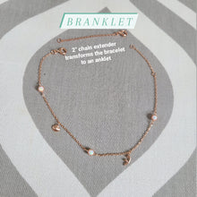 Load image into Gallery viewer, Thingamabobs Interchangeable Bracelet / Anklet with opals
